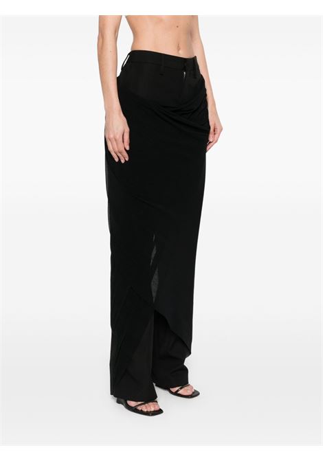 pantaloni tailored mesh sharong donna nero JEAN PAUL GAULTIER | 25/34-F-PA189-C08400